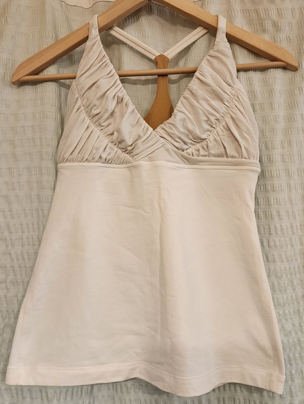 Lululemin Pure Balance Tank- Sz 6 - White - EUC